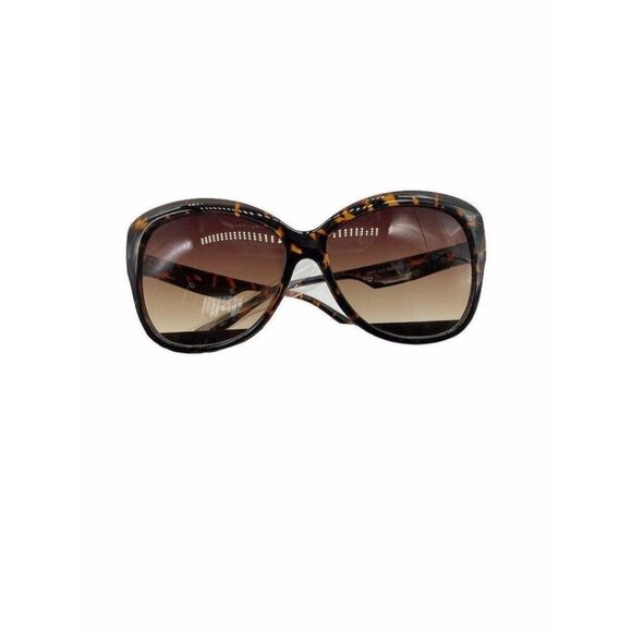 Hatcher Oversized Sunglasses Flower Frame Womens Brown Gradient Lens Polycarbona - Picture 2 of 12